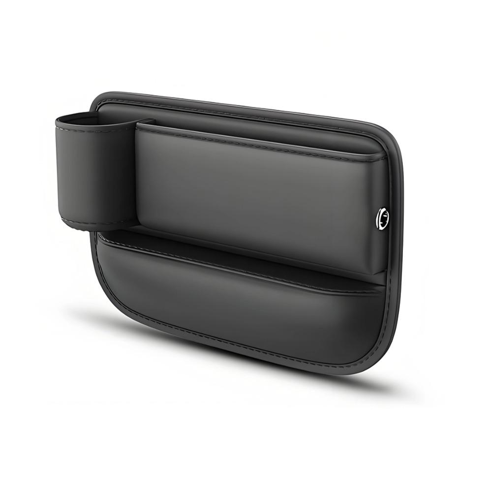 Autositz-Lückenaufbewahrungstasche, Autositz-Seitenspalt-Aufbewahrungsbox, Organizer, Lückenfüller mit Flaschenhalter, PU-Leder, universell Driver seat von Joom DACH