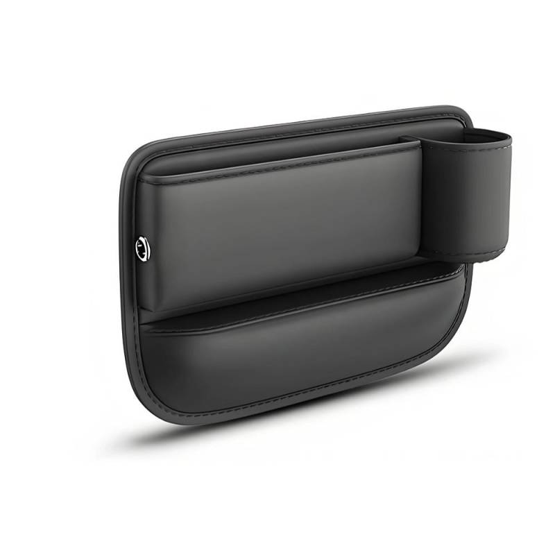 Autositz-Lückenaufbewahrungstasche, Autositz-Seitenspalt-Aufbewahrungsbox, Organizer, Lückenfüller mit Flaschenhalter, PU-Leder, universell Passenger seat von Joom DACH