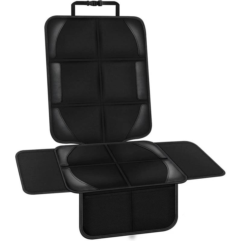 Autositzschutz 600D Kindersitz Schutzmatte Ledersitz Anti-Rutsch und Anti-Reibung 250 * 230 * 130mm schwarz von Joom DACH
