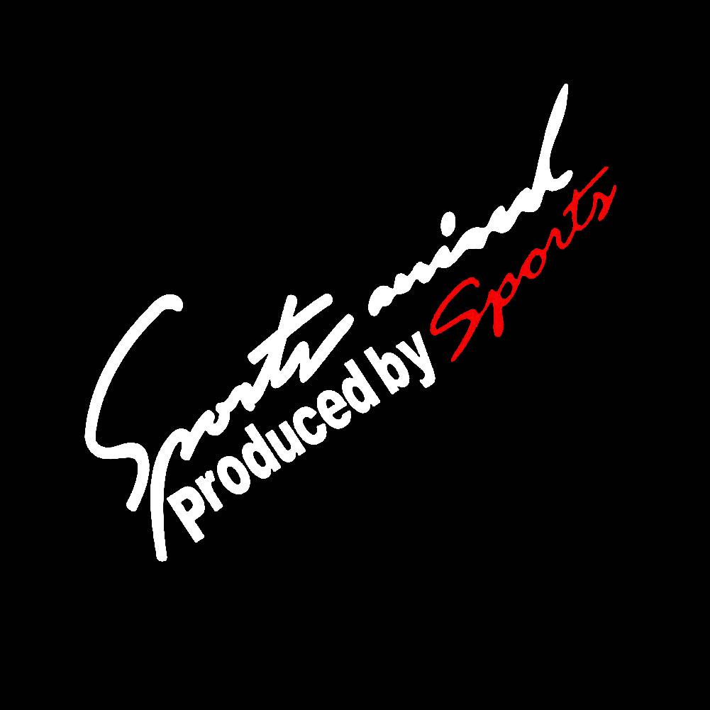 Autozubehör Auto Styling Sports Mind Aufkleber Abzeichen Aufkleber Auto Scheinwerfer Motorhaube Aufkleber 19x7cm weiß/rot von Joom DACH