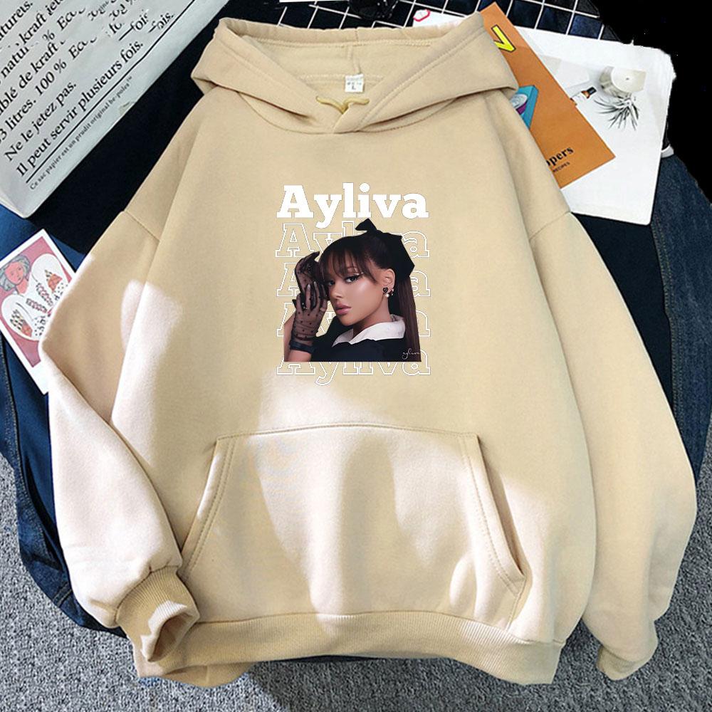 Ayliva Singer Hoodie Süßes Sweatshirt Fleece Grafikdruck Kleidung Damen/Herren Aldult Ästhetischer Pullover L von Joom DACH