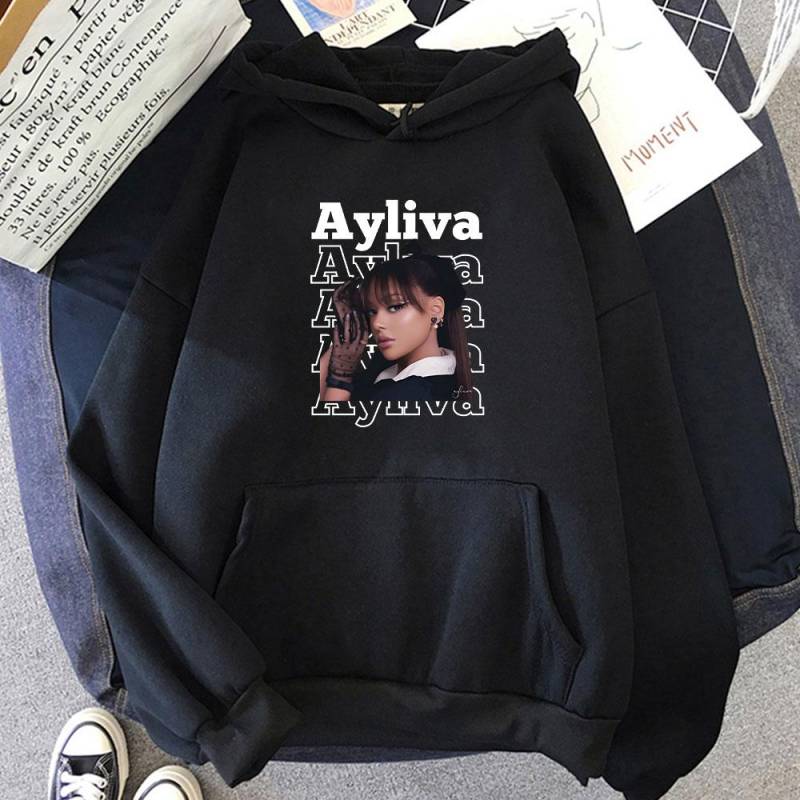 Ayliva Singer Hoodie Süßes Sweatshirt Fleece Grafikdruck Kleidung Damen/Herren Aldult Ästhetischer Pullover XS von Joom DACH