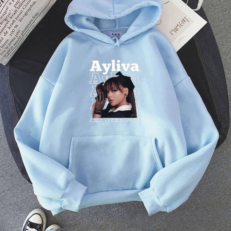 Ayliva Singer Hoodie Süßes Sweatshirt Fleece Grafikdruck Kleidung Damen/Herren Aldult Ästhetischer Pullover XS von Joom DACH