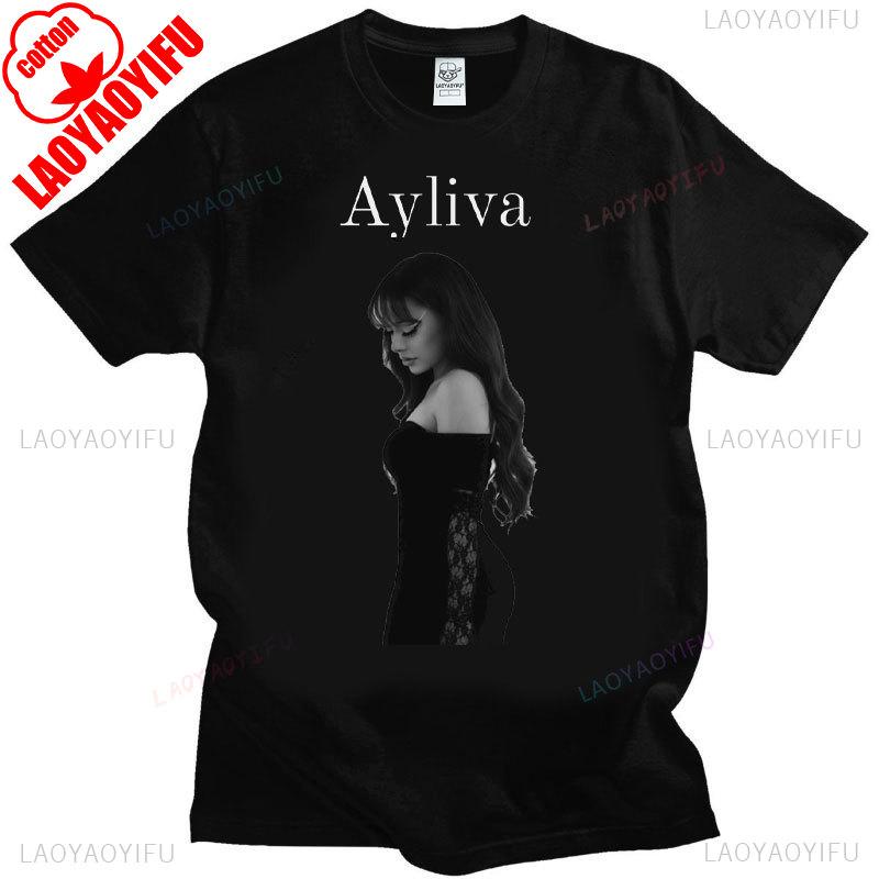 Ayliva Süßes Mädchen T-Shirt Mode Hipster T-Shirts Baumwolle Kurze Ärmel Vintage Streetwear Tops Sommer O-Ausschnitt Unisex Camisetas S von Joom DACH