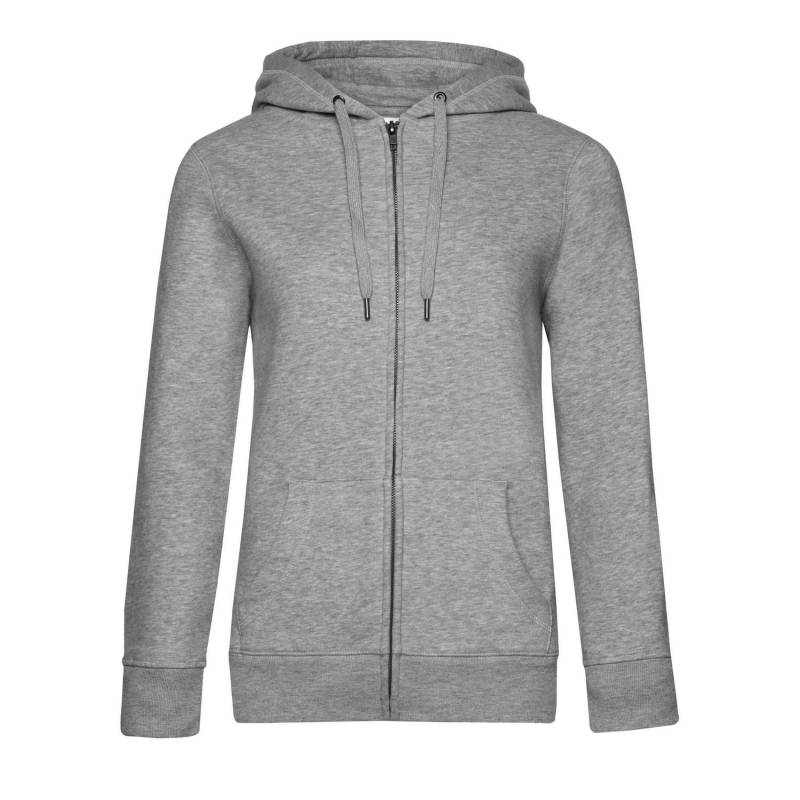 B&C Damen/Damen Queen Kapuzenpullover mit Reißverschluss L grau von Joom DACH