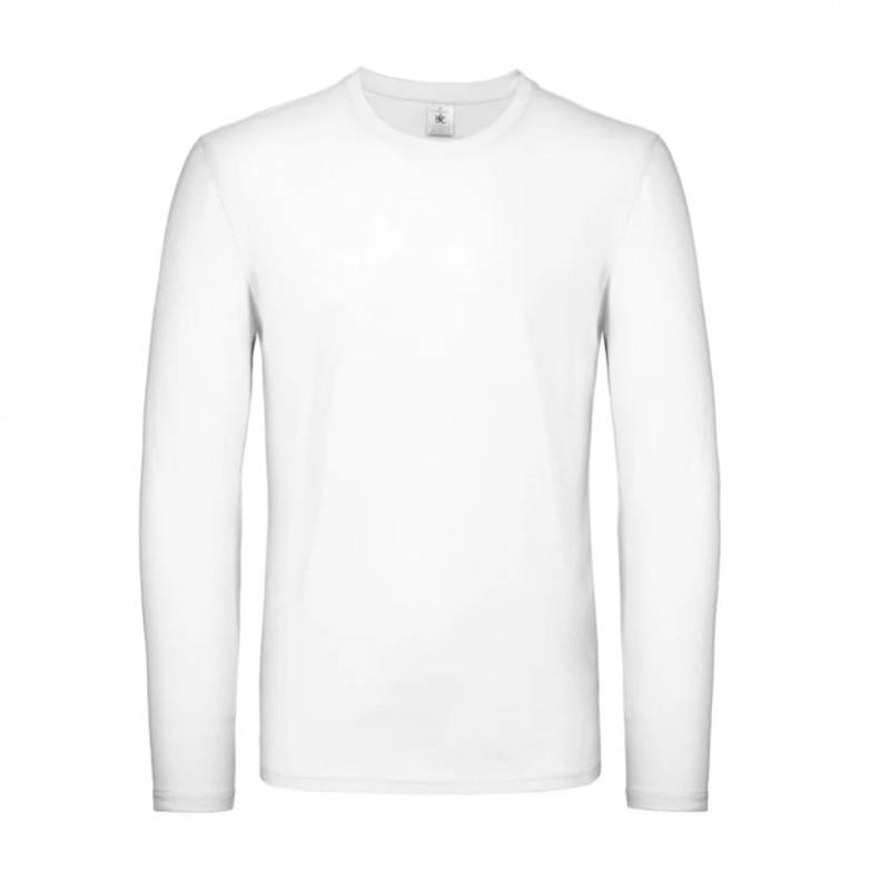 B&C Herren #E150 Langarm-T-Shirt XXL weiß von Joom DACH