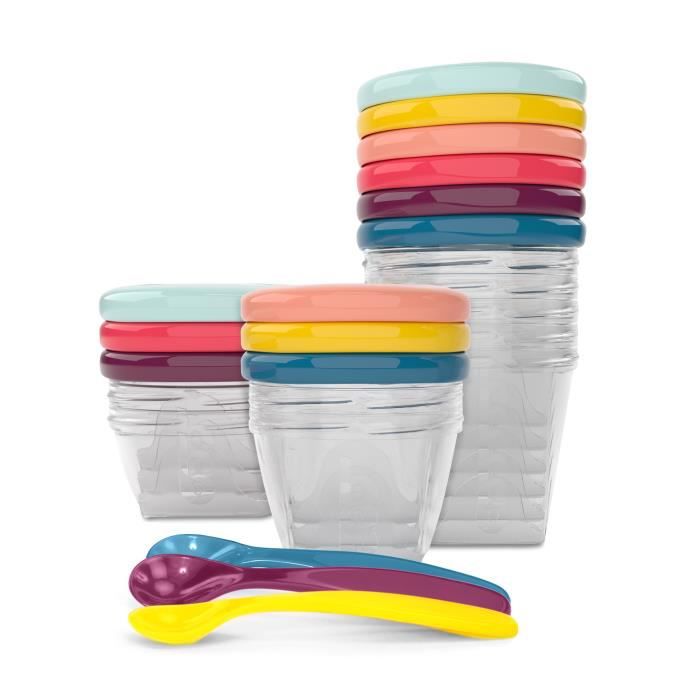 BABYMOOV Babybols Kit XXL MultiSet 12 Aufbewahrungstöpfe + 3 weiche Löffel von Joom DACH