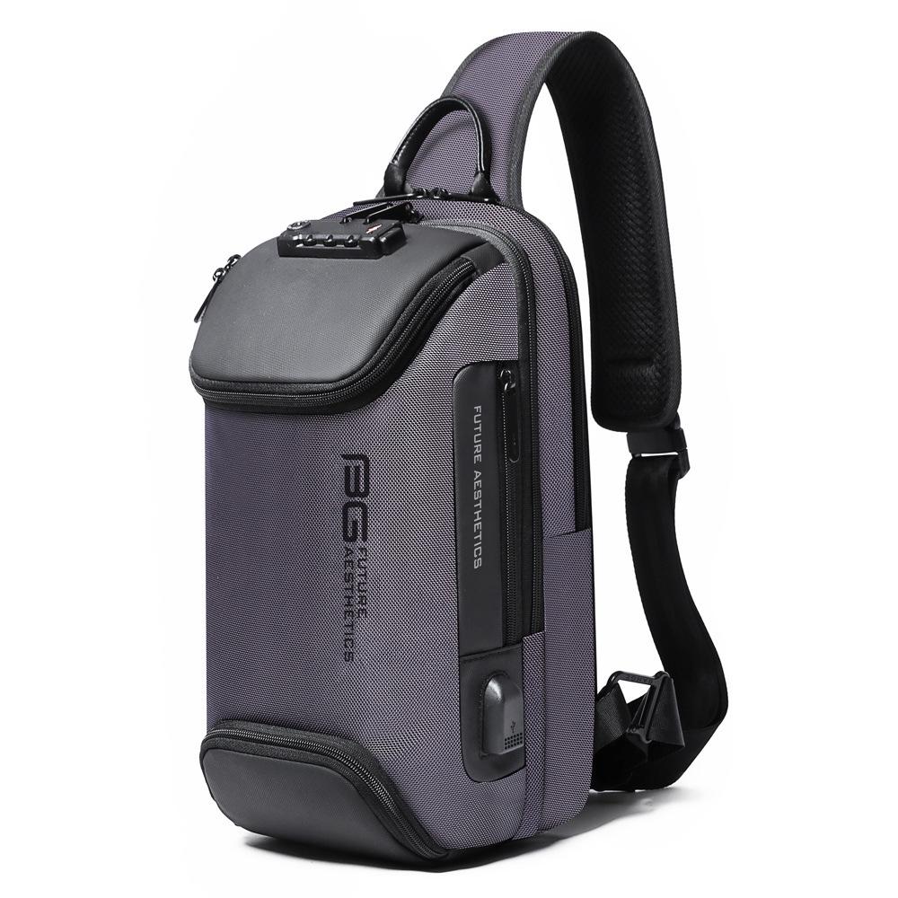 BANGE Herren Trendige Brust- & Schulter-Umhängetasche mit großem Fassungsvermögen graue von Joom DACH