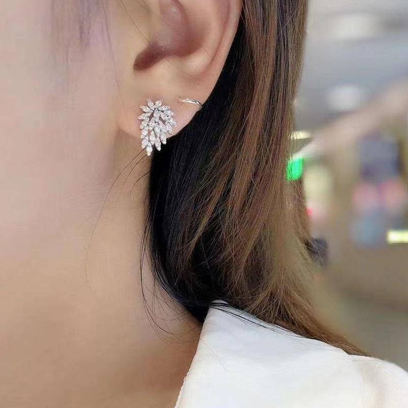 BELLA BOX Mode Frische Stud Ohrringe Für Weibliche Bling Temperament Süße frauen Ohrringe Neue Zirkonia Ohr Schmuck von Joom DACH