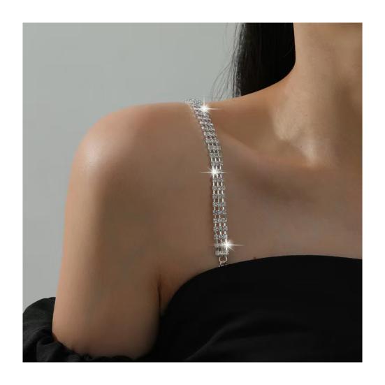 BH Schulterträger Funkelnde Strasssteine Rutschfeste Schulterträger Verstellbare Damen Unterwäsche Accessoires K von Joom DACH