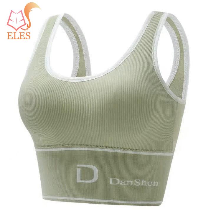 BHs für Damen, Sport, Fitness, nahtlos, Übergröße, BH-Oberteile, volle Abdeckung, kabellos, Femme-Bralette-BH XL/2XL grün von Joom DACH