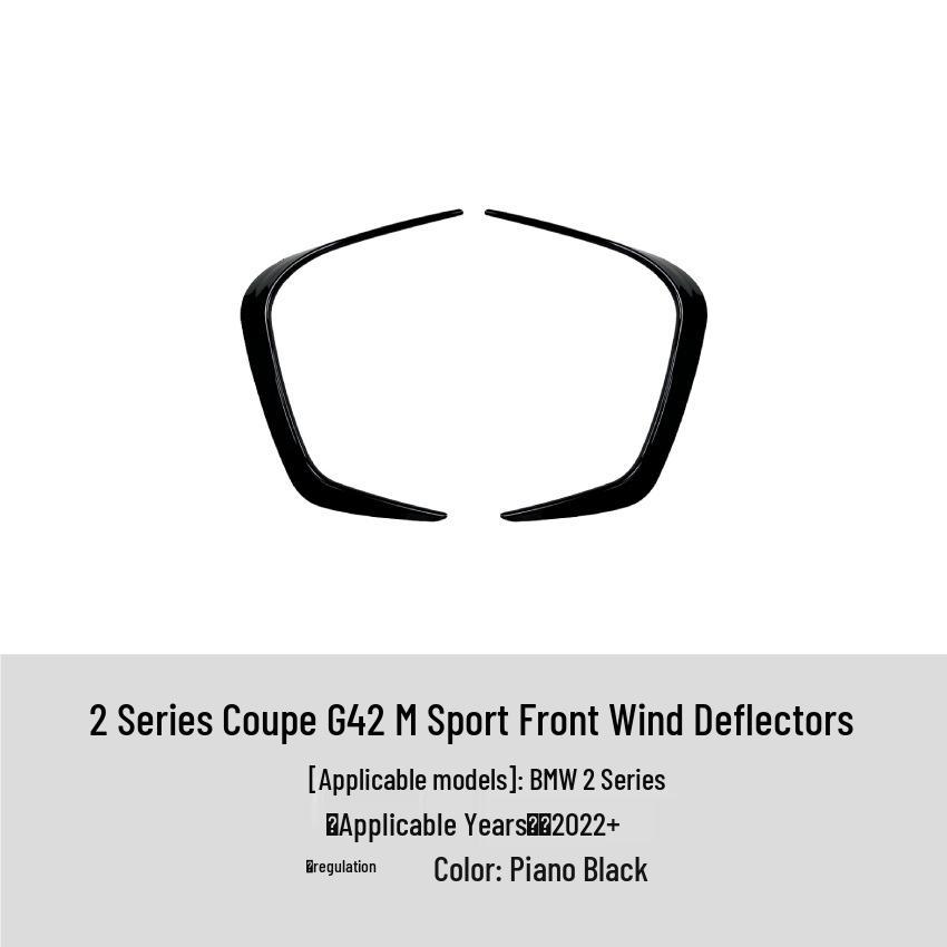 BMW 2er G42 M Sport 2022+ Frontspoiler Aufkleber Modifikationszubehör Fits BMW 2 Series Coupe G42 M Sport 2022+ von Joom DACH