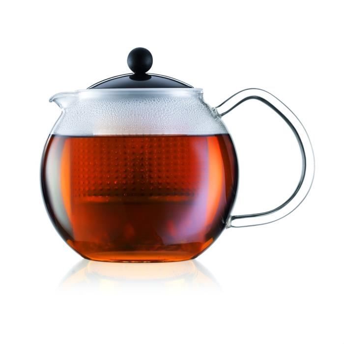 BODUM ASSAM Teekanne Kolbenfilter Kunststoff 0,5L schwarz von Joom DACH