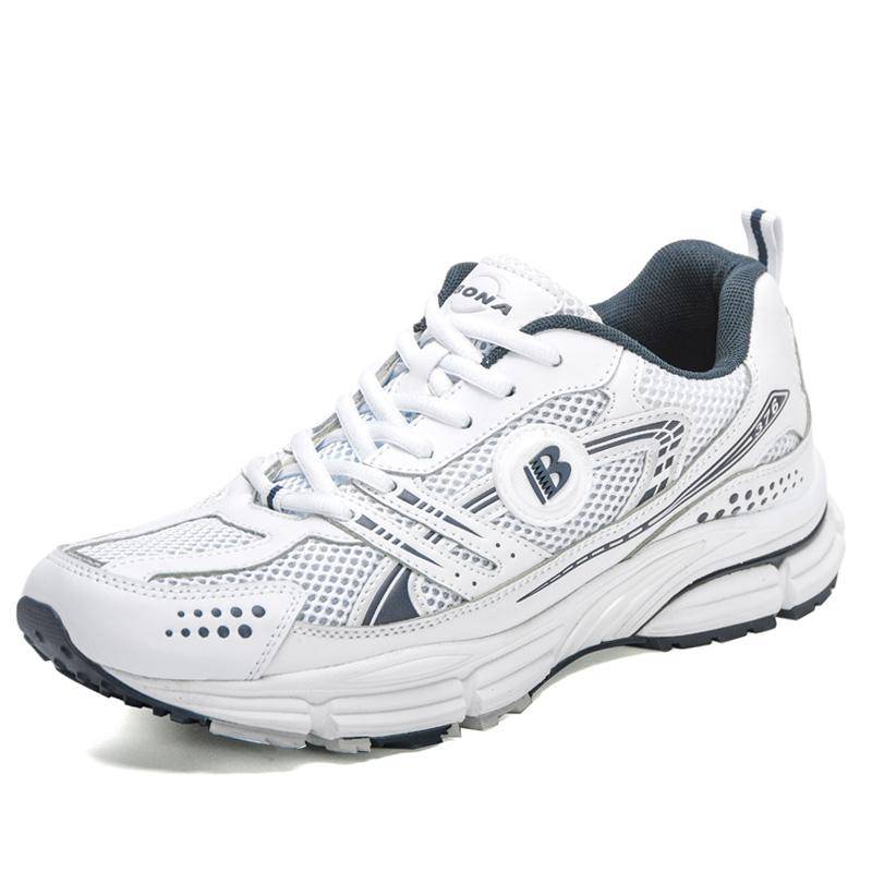 BONA Neue Designer Trendy Laufschuhe für Männer Atmungsaktive Wanderschuhe Sport Schuh Mann Jogging Sneaker Weiche Schuhe Mansculino 41 weiß von Joom DACH