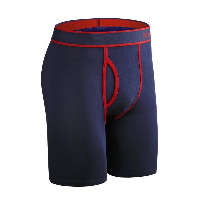 BONITOS 1 Stücke Drucken Lange männer Unterhosen Baumwolle Männer Boxer Bequeme Unterwäsche Für Mann XXL dunkelblaue von Joom DACH