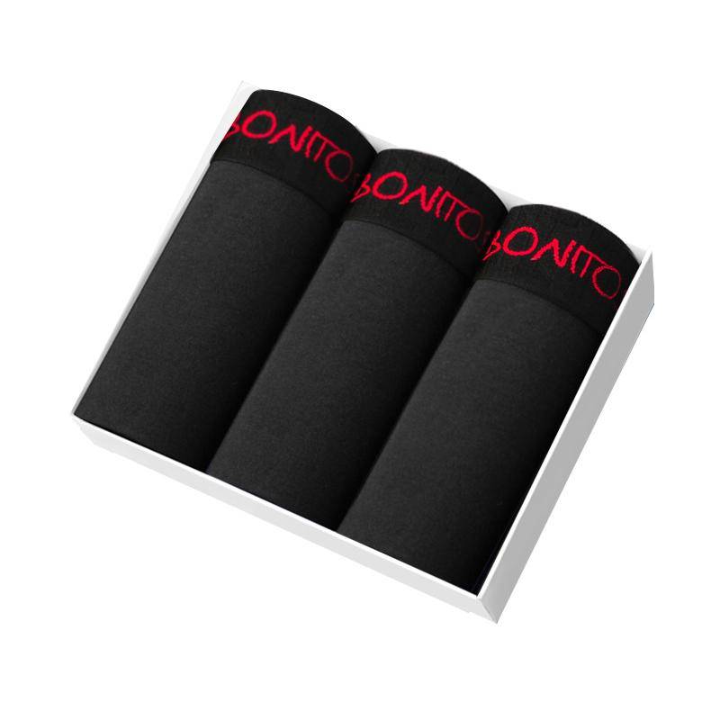 BONITOS 3Pcs Baumwolle Männer Unterwäsche Sexy Mann Unterhose Set herren Boxer L von Joom DACH
