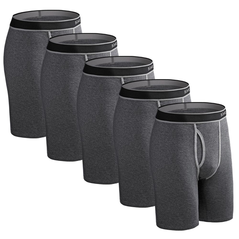 BONITOS 5 Stücke Lange Herrenhöschen Baumwolle Herren Unterhosen Bequeme Unterwäsche Für Männer Boxer XXL von Joom DACH