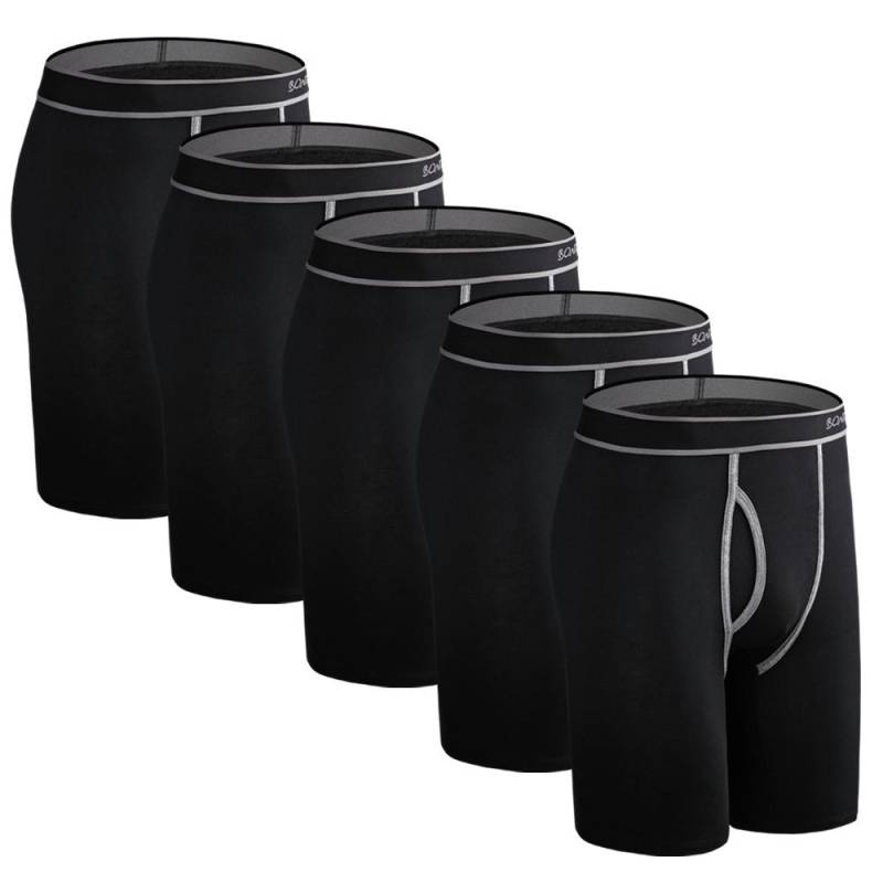 BONITOS 5 Stücke Lange Herrenhöschen Baumwolle Herren Unterhosen Bequeme Unterwäsche Für Männer Boxer XXL von Joom DACH