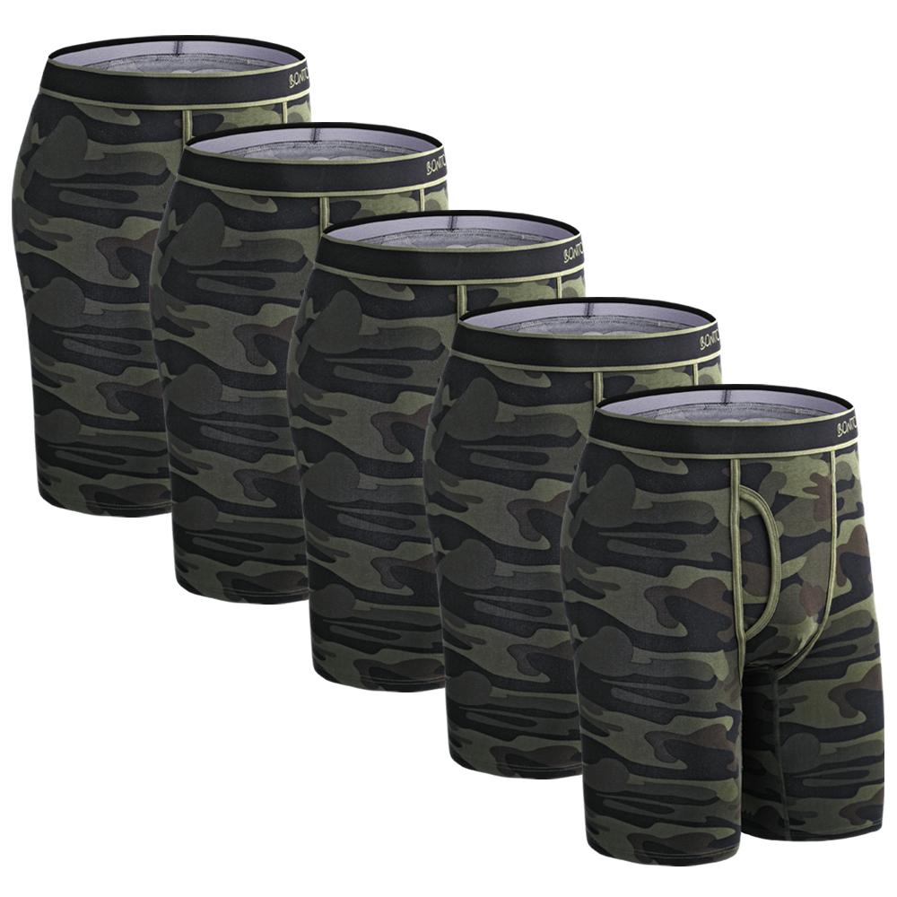 BONITOS 5 Stücke Lange Herrenhöschen Baumwolle Herren Unterhosen Bequeme Unterwäsche Für Männer Boxer XXL von Joom DACH