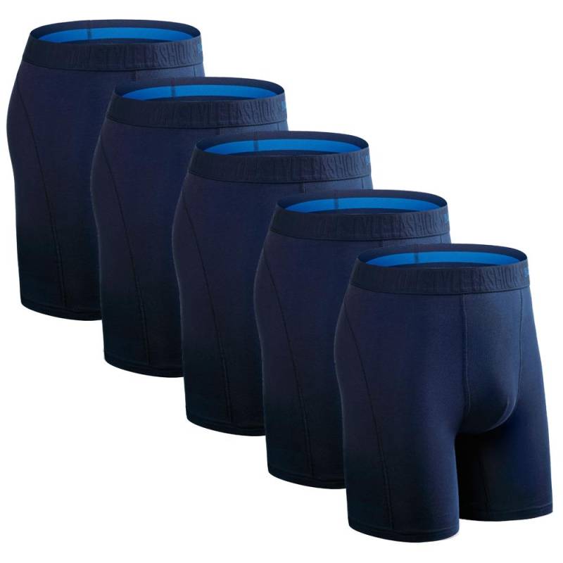 BONITOS 5Pcs Lange männer Höschen Baumwolle Männer Boxer Bequeme Unterwäsche Für Mann Einfarbig Unterhosen M von Joom DACH