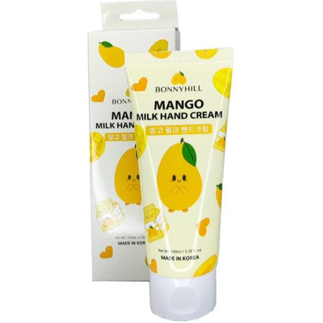BONNYHILL Erdbeermilch/Mango/Avocado/Pfirsich Handcreme 100ml, Feuchtigkeitsspendend, Koreanische Kosmetik, Kbeauty, Probe Mango von Joom DACH