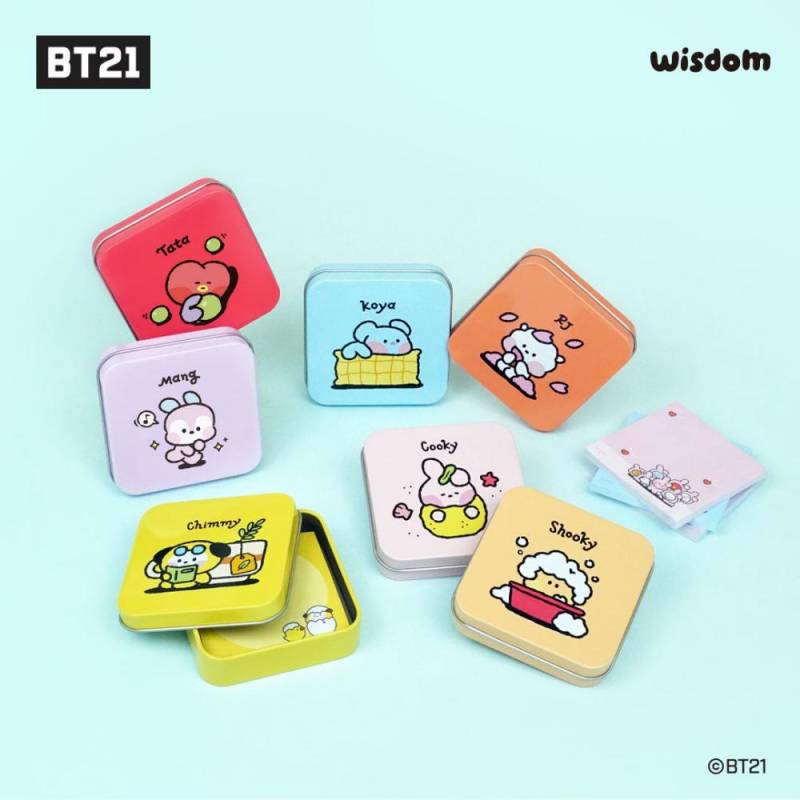 BT21 Minini Blechdose Notizblock Set BTS Goods von Joom DACH