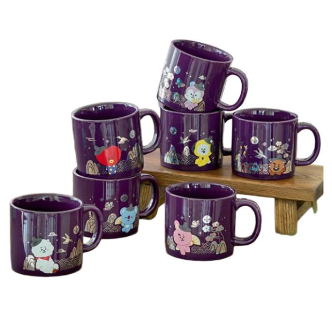 BT21 Premium-Becher „K Edition“ mit Perlmutt-Grafik (320 ml) (7 Optionen) #COOKY x 1pcs von Joom DACH