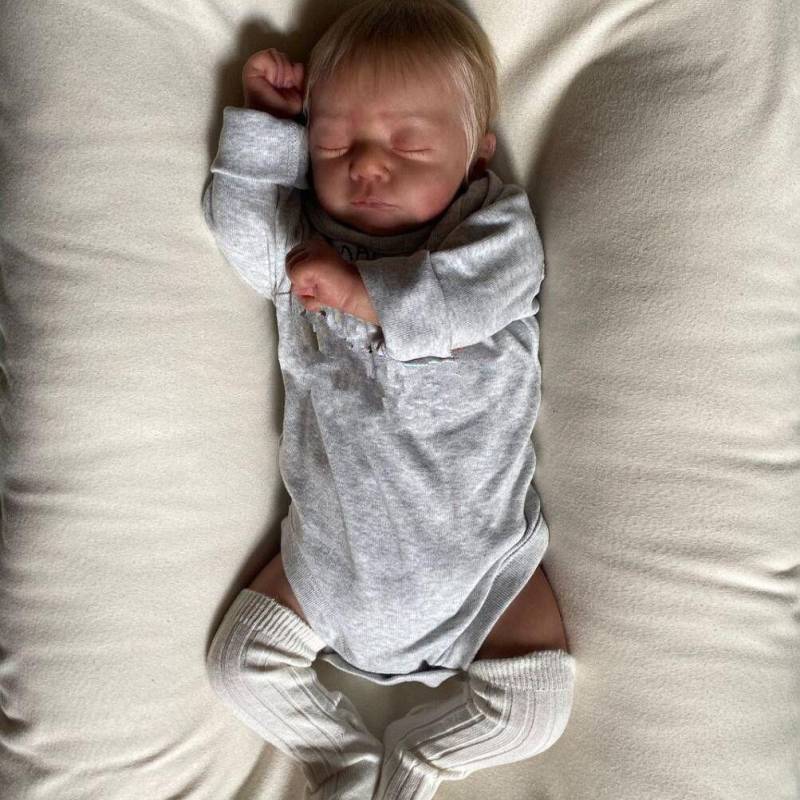 BZDOLL 3D-Paint Haut 47CM Weiche Silikon Reborn Junge Baby Puppe Spielzeug Für Mädchen 19 Zoll Stoff Körper Schlafen kunst Bebe Handmade 48cm 3D-paint Skin Doll von Joom DACH