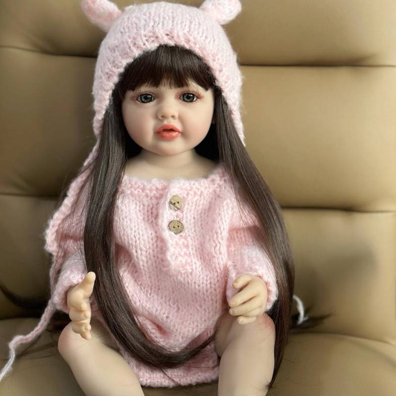 BZDOLL 55 CM Volle Silikon Körper Lebensechte Reborn Baby Mädchen 22 Zoll Puppe Spielzeug Realistische Prinzessin Kleinkind Bebe Geschenk BZDOLL 55 CM Volle Silikon Körper Lebensechte Reborn Baby Mädchen 22 Zoll Puppe Spielzeug Realistische Prinzessin Kleinkind Bebe Geschenk von Joom DACH