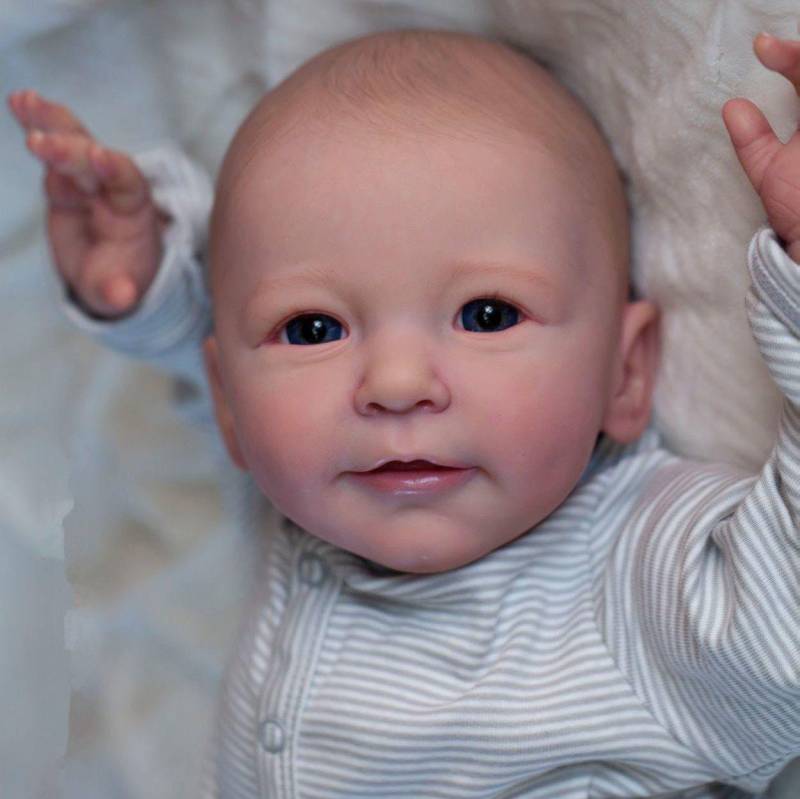 BZDOLL 55CM 3D-Paint Haut Silikon Reborn Junge Baby Puppe Spielzeug Für Mädchen Wie Echte Bebe 22 Zoll Lisa lebendig Dress Up Spielen Haus Boneca 55cm 3D-paint Skin Doll von Joom DACH