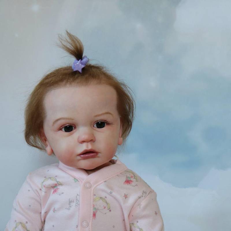 BZDOLL 60 CM Real Touch 3D-Paint Haut Silikon Reborn Baby Kleinkind Fertige Puppe Für Mädchen Tuch Körper Spielzeug Realistische prinzessin Bebe 60cm 3D-paint Skin Doll von Joom DACH