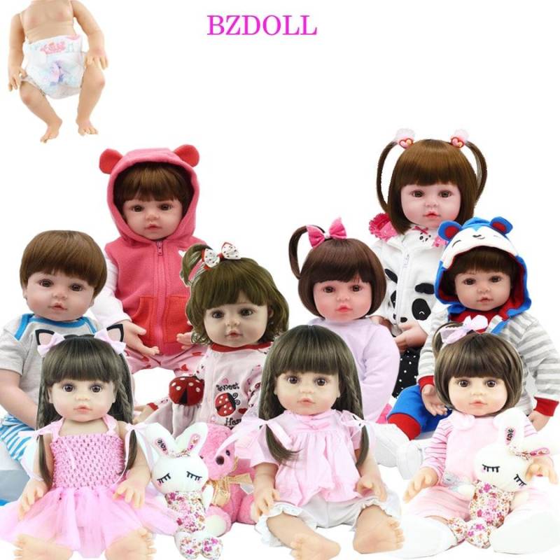 BZDOLL Lebensechte 48 CM Volle Silikon Weiche Körper Mädchen Junge Reborn Baby Puppe Spielzeug Wie Lebendig 19 Zoll Prinzessin geburtstag Geschenk Mode Geschenk 48cm, Full Body Silicone weiß von Joom DACH