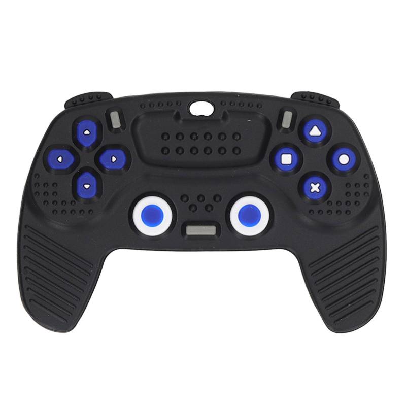 Baby Beißring Simulations-Spielcontroller-Form Verschiedene Knöpfe Weicher Silikon-Beißring Spielzeug Schwarz schwarz von Joom DACH