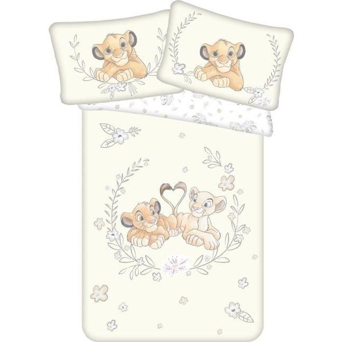 Baby Bettwäsche-Set - Disney - Der König der Löwen - Bettbezug 100x135 cm - Kissenbezug 40x60 cm - 100% Baumwolle von Joom DACH