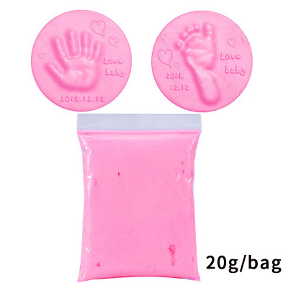 Baby Hand Fuß Stempelkissen Ultra Stereo Pflege Lufttrocknung Weichen Ton Handabdruck Abdruck Kit Casting Spielzeug rosa von Joom DACH