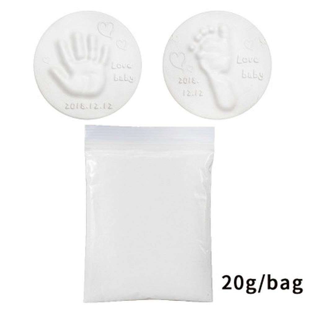 Baby Hand Fuß Stempelkissen Ultra Stereo Pflege Lufttrocknung Weichen Ton Handabdruck Abdruck Kit Casting Spielzeug weiß von Joom DACH