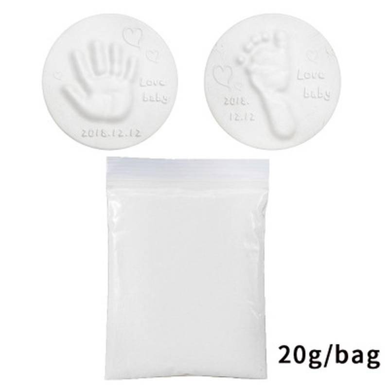 Baby Hand Fuß Stempelkissen Ultra Stereo Pflege Lufttrocknung Weichen Ton Handabdruck Abdruck Kit Casting Spielzeug weiß von Joom DACH