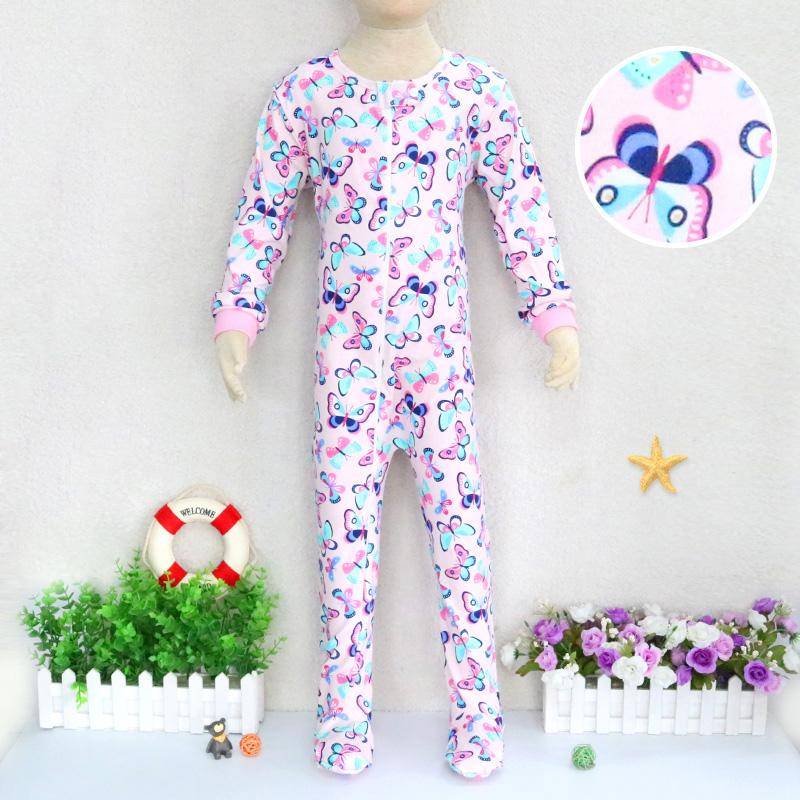 Baby Kinder 2 bis 7 Jahre alt Einteiliger Strampler Langarm 100% Baumwolle Kleidung Reißverschluss Jungen und Mädchen Kleidung Pyjama Strampler 110 dargestellt von Joom DACH