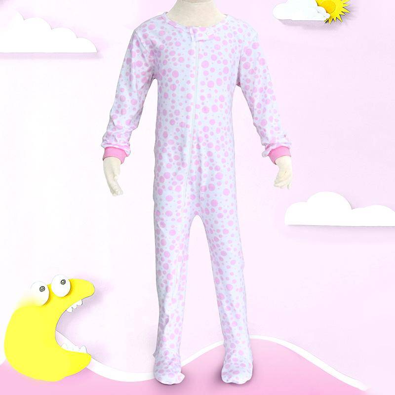 Baby Kinder 2 bis 7 Jahre alt Einteiliger Strampler Langarm 100% Baumwolle Kleidung Reißverschluss Jungen und Mädchen Kleidung Pyjama Strampler 110 dargestellt von Joom DACH