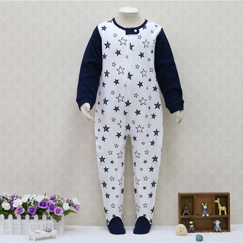 Baby Kinder 2 bis 7 Jahre alt Einteiliger Strampler Langarm 100% Baumwolle Kleidung Reißverschluss Jungen und Mädchen Kleidung Pyjama Strampler 116 dargestellt von Joom DACH