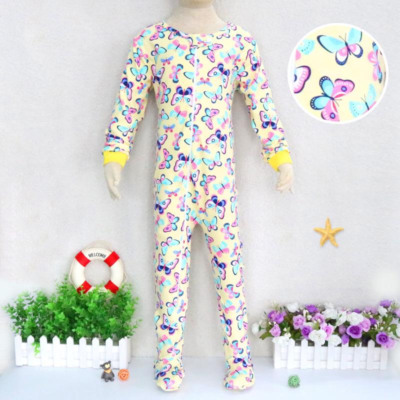 Baby Kinder 2 bis 7 Jahre alt Einteiliger Strampler Langarm 100% Baumwolle Kleidung Reißverschluss Jungen und Mädchen Kleidung Pyjama Strampler 116 dargestellt von Joom DACH
