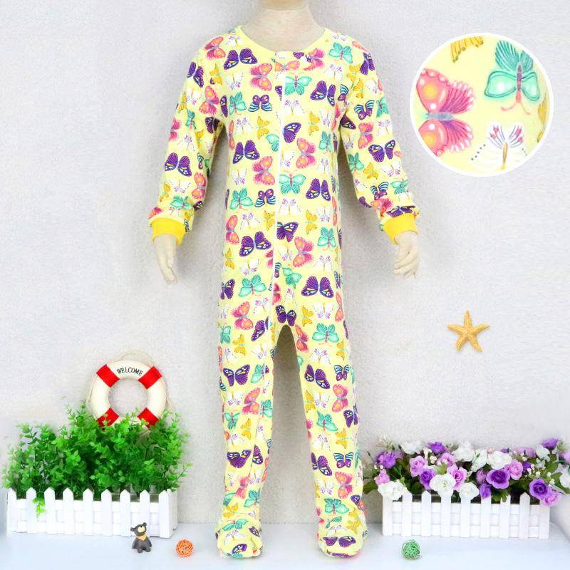 Baby Kinder 2 bis 7 Jahre alt Einteiliger Strampler Langarm 100% Baumwolle Kleidung Reißverschluss Jungen und Mädchen Kleidung Pyjama Strampler 116 dargestellt von Joom DACH