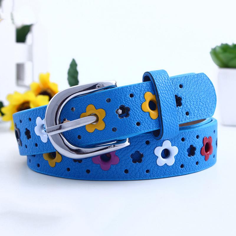 Baby Kinder Jungen Mädchen PU Leder Taille Gürtel Bund Schnalle Einstellbar Mode blau von Joom DACH