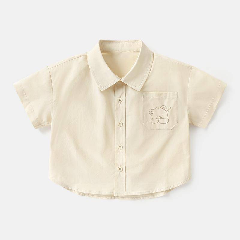 Baby Kleidung Casual Kurzarm Shirts Sommer Dünne Shirts Jungen Mädchen Baby Kinder Tops Trendy 120cm von Joom DACH
