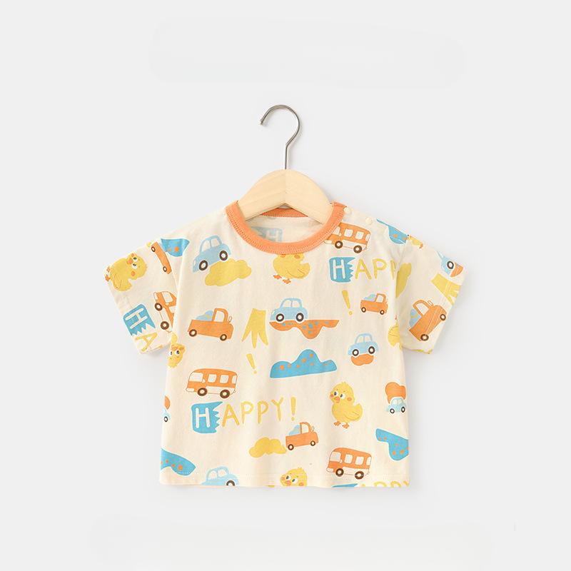 Baby Kleidung Casual kurzarm T-shirt Sommer Jungen Mädchen Baby Kinder Kinder Sommer halbarm Tops 80cm von Joom DACH