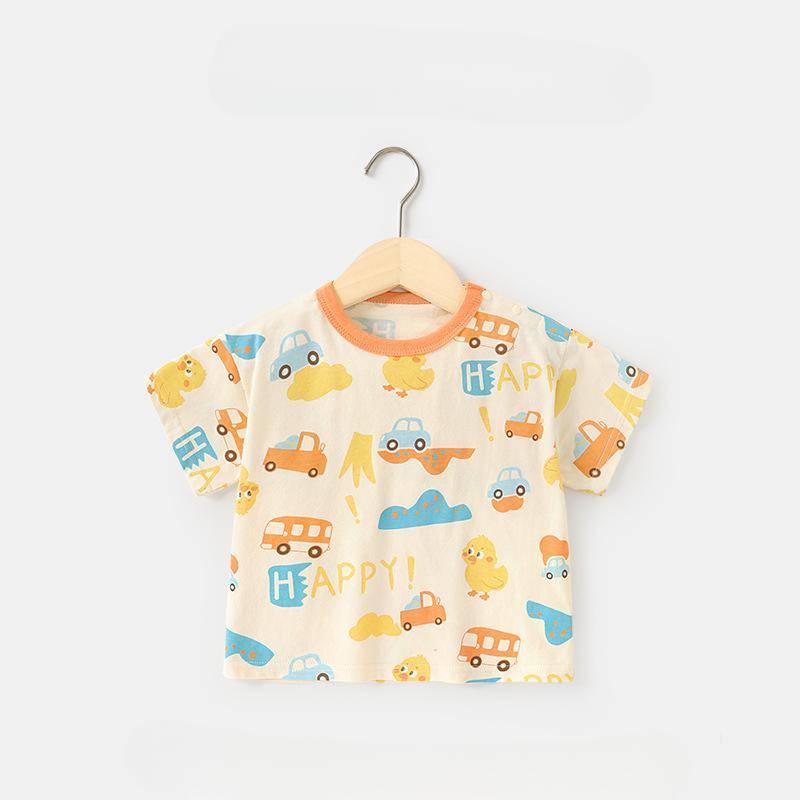 Baby Kleidung Casual kurzarm T-shirt Sommer Jungen Mädchen Baby Kinder Kinder Sommer halbarm Tops 80cm von Joom DACH