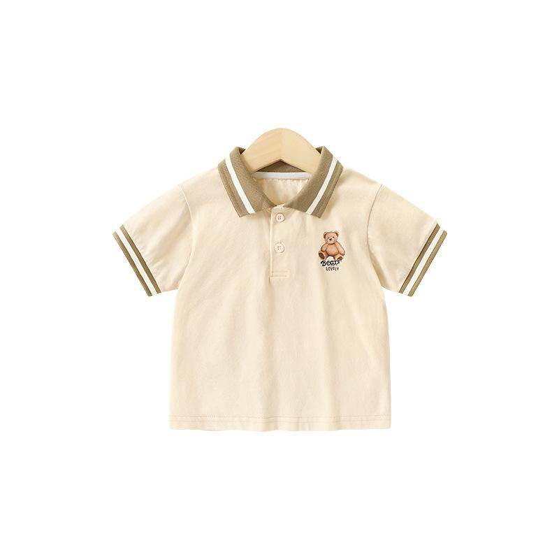 Baby Kleidung Casual kurzarm T-shirts Sommer Jungen Polo Shirts Kinder Mädchen Baby Tops Sommer 120cm von Joom DACH