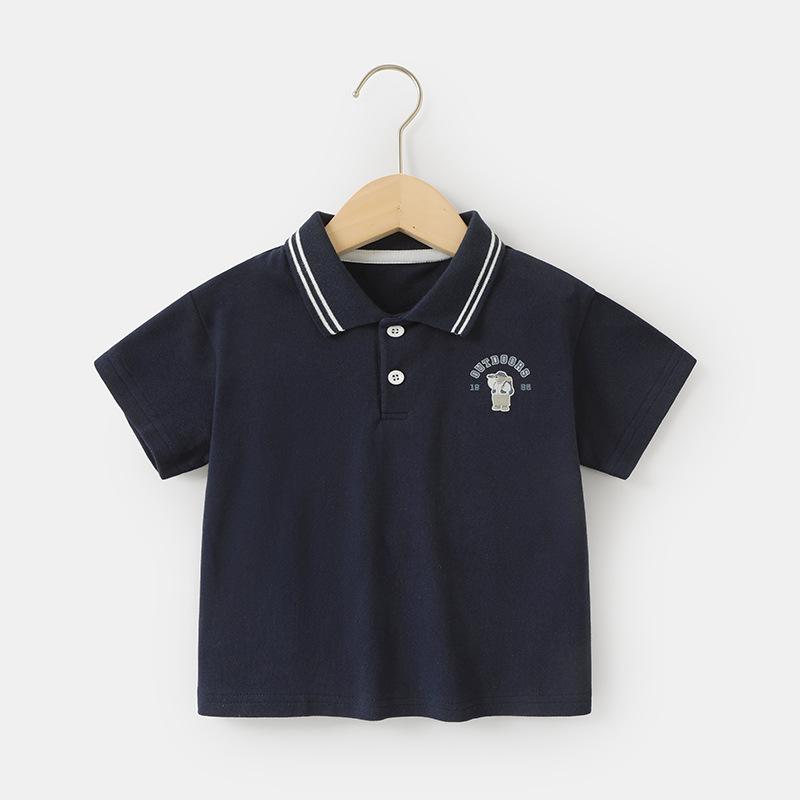 Baby Kleidung Casual kurzarm T-shirts Sommer Jungen Polo Shirts Kinder Mädchen Baby Tops Sommer 120cm von Joom DACH
