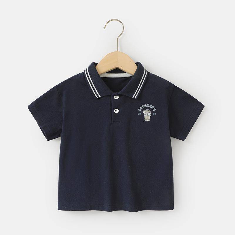 Baby Kleidung Casual kurzarm T-shirts Sommer Jungen Polo Shirts Kinder Mädchen Baby Tops Sommer 120cm von Joom DACH