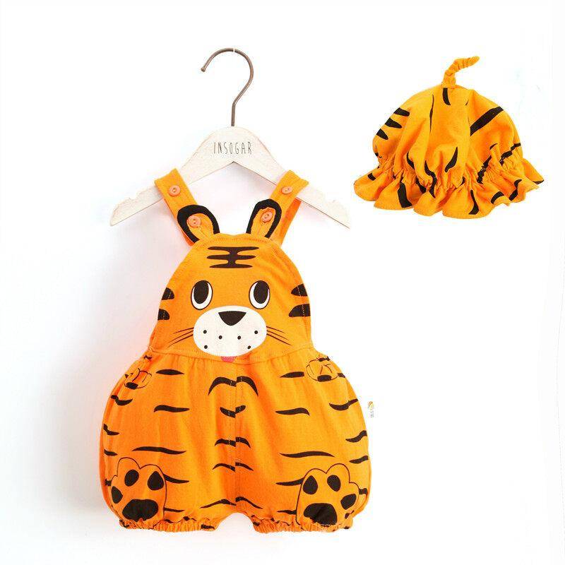 Baby Kleidung Wassermelone Kürbis Kostüm Outfit Tiger Cosplay Tier Herbst Sommer Kigurumi Baumwolle Baby Niedlich Strampler Pyjamas 90 orange von Joom DACH